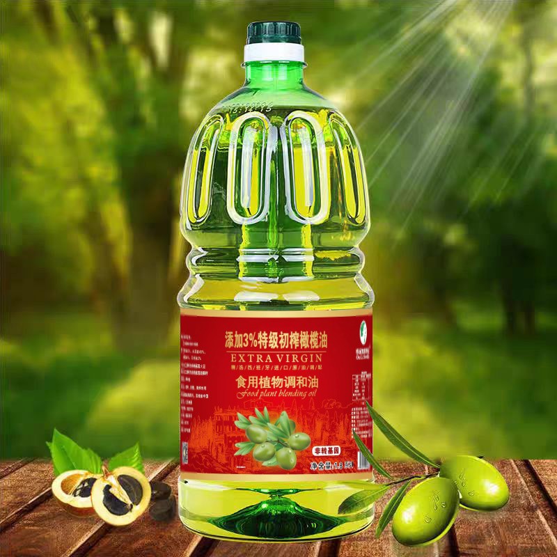 欧丽塞维利 添加3%特级初榨橄榄油食用植物协调油 1.8L